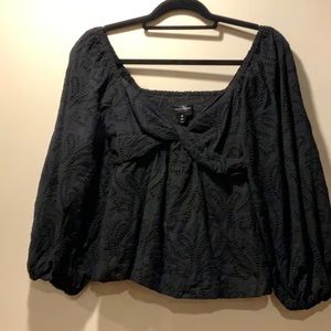 Black Banana Republic Eyelet Blouse